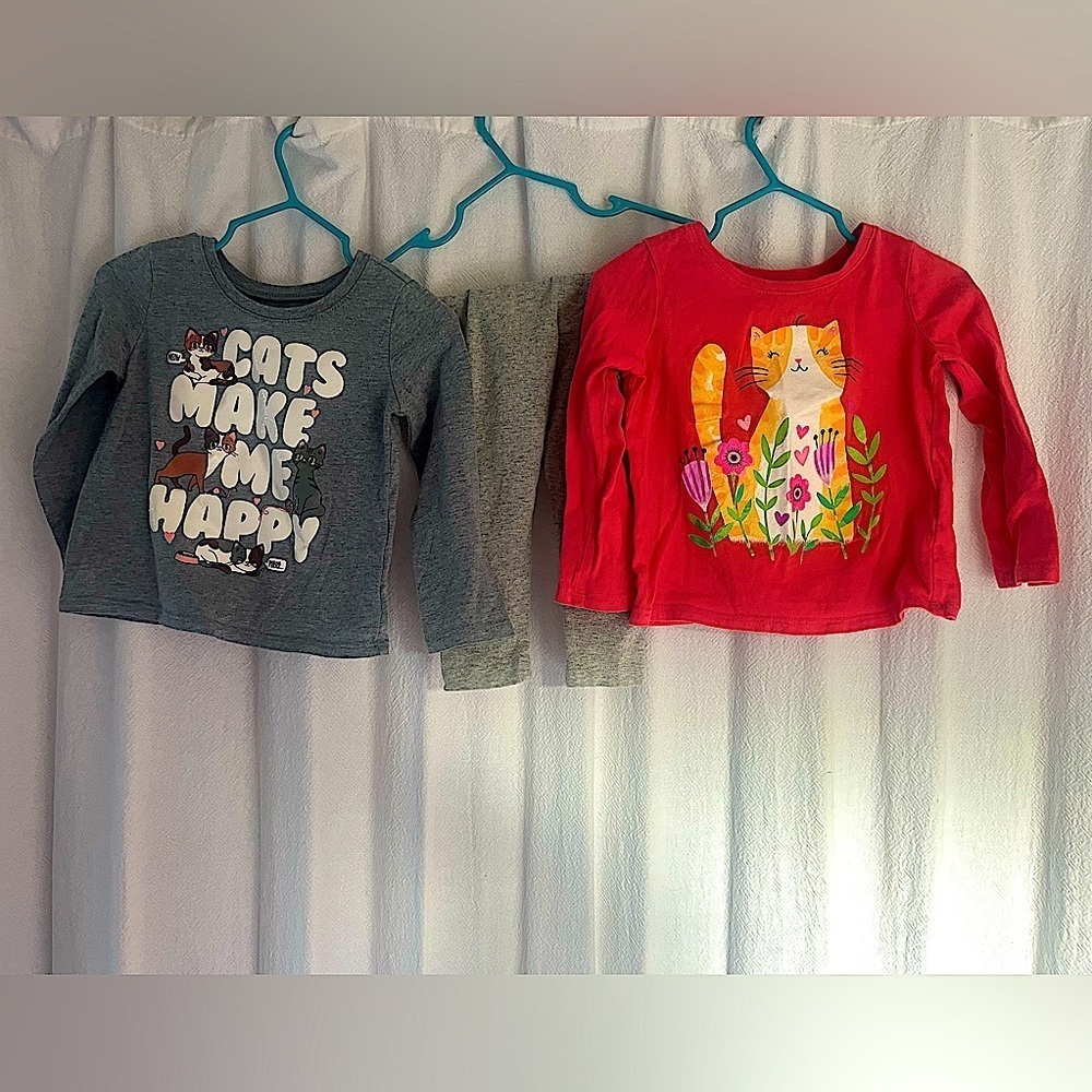 The Children’s Place Baby Girls 3 Piece Cat Bundle (Ask About Twin Sets!)
